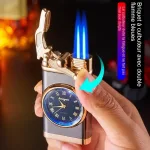 briquet 2 flammes montre allumage